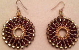 Boho Earrings- Swarovski crystal edging - jody dove style
 - 1