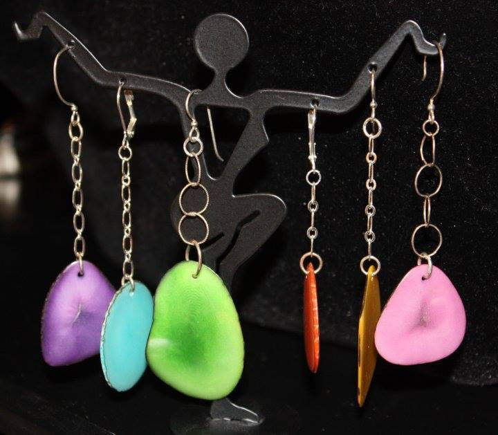 Tagua Nut Earrings - jody dove style
- 1