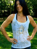 THE HAND AND...burnout racerback tank tops - jody dove style
 - 2
